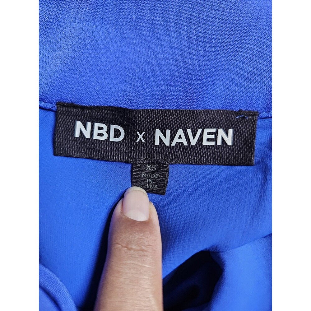 NBD × NAVEN Blue Mini Dress Size XS - Picture 7 of 8